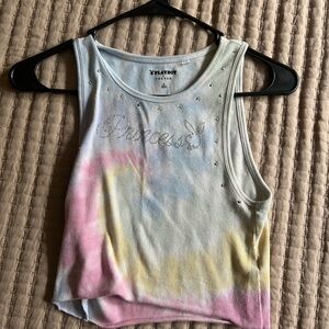 Cropped playboy tank